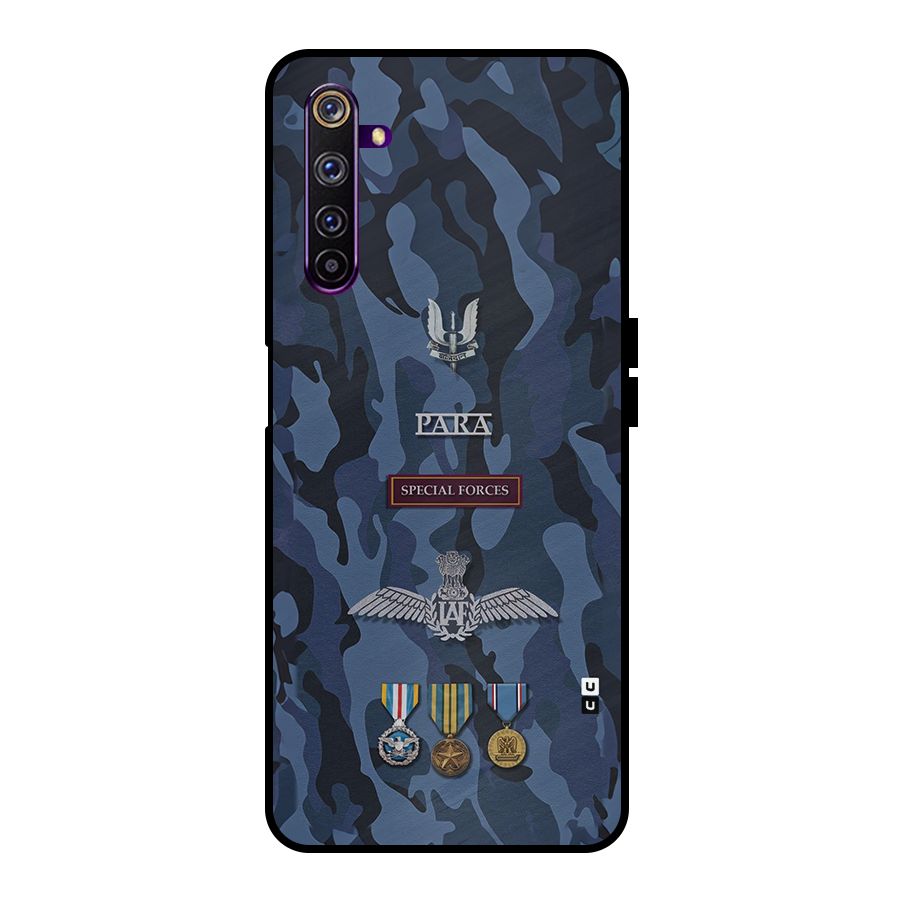 Special Forces Badge Metal Back Case for Realme 6 Pro