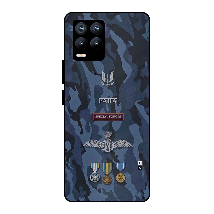 Special Forces Badge Metal Back Case for Realme 8