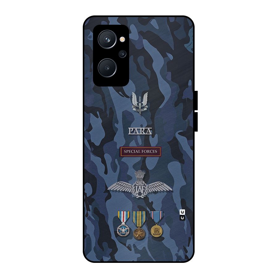 Special Forces Badge Metal Back Case for Realme 9i 5G