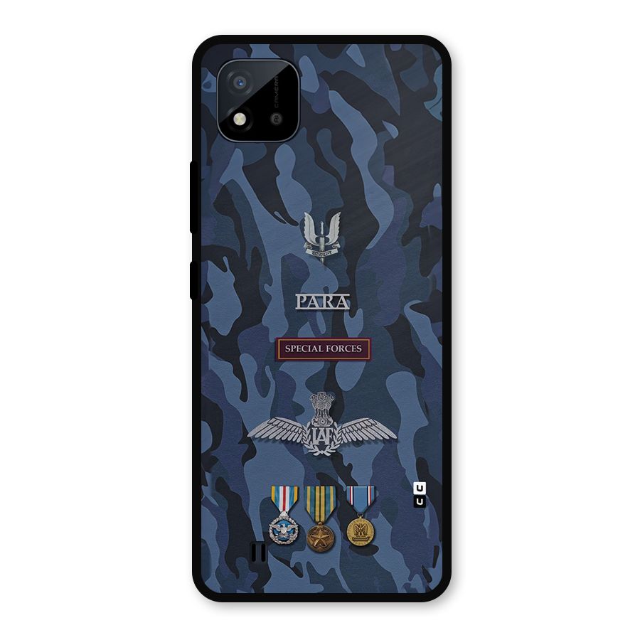 Special Forces Badge Metal Back Case for Realme C11 2021