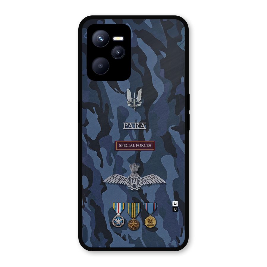 Special Forces Badge Metal Back Case for Realme C35