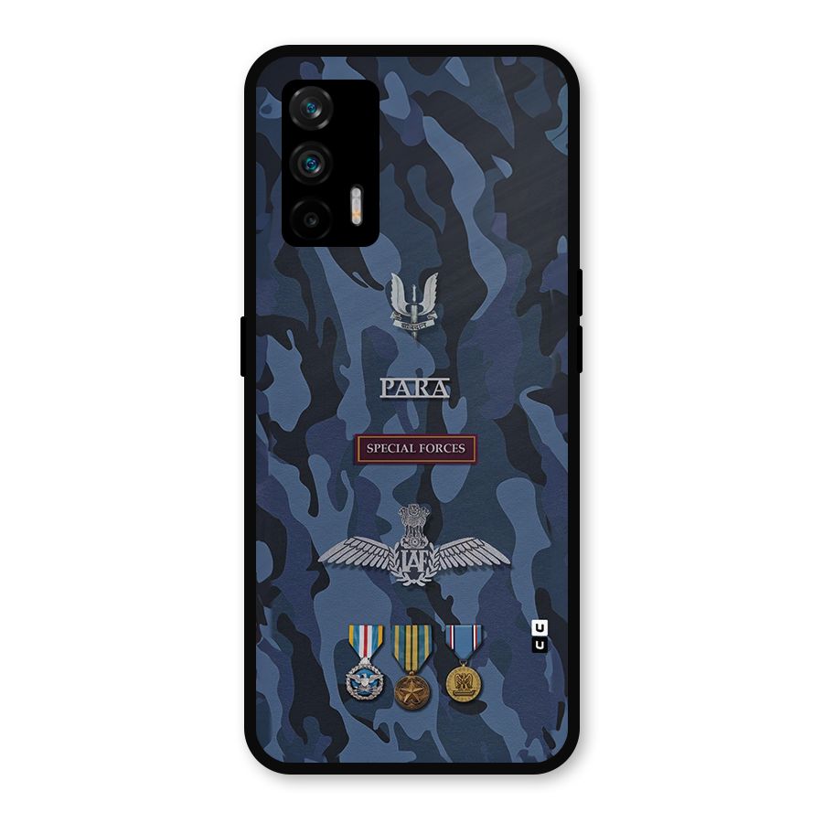 Special Forces Badge Metal Back Case for Realme GT 5G