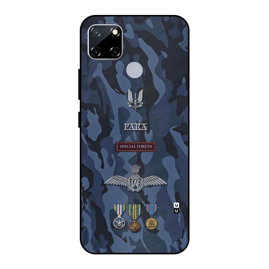 Special Forces Badge Metal Back Case for Realme Narzo 20