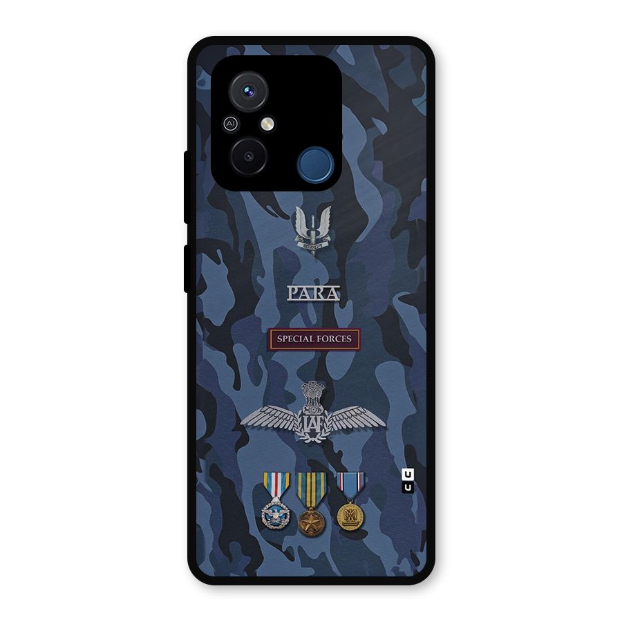 Special Forces Badge Metal Back Case for Redmi 12C