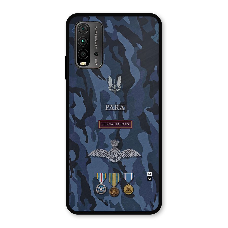 Special Forces Badge Metal Back Case for Redmi 9 Power