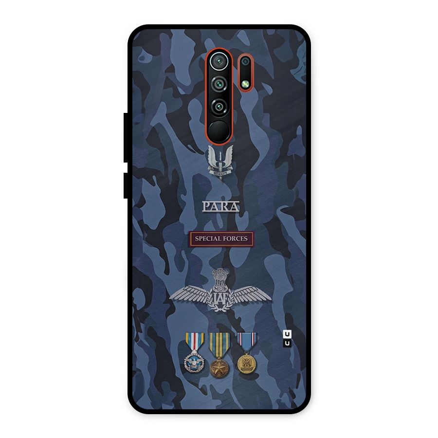 Special Forces Badge Metal Back Case for Redmi 9 Prime