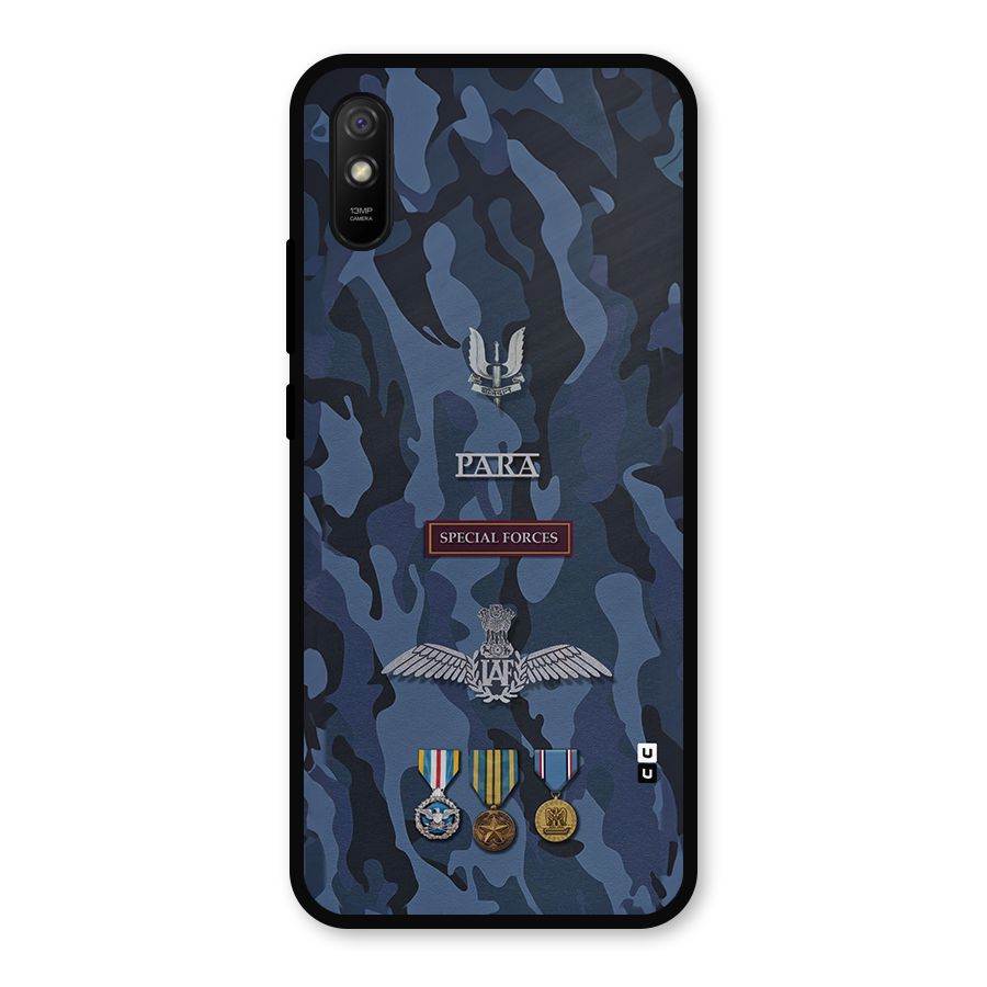 Special Forces Badge Metal Back Case for Redmi 9a