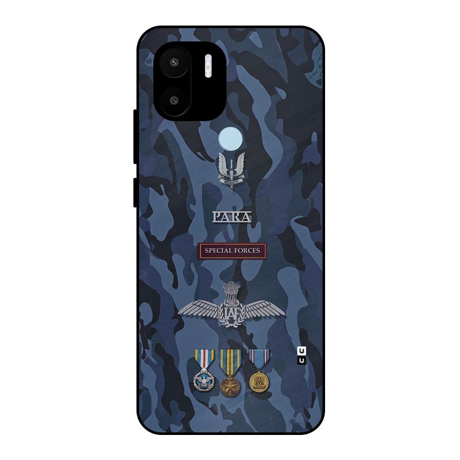 Special Forces Badge Metal Back Case for Redmi A2 Plus