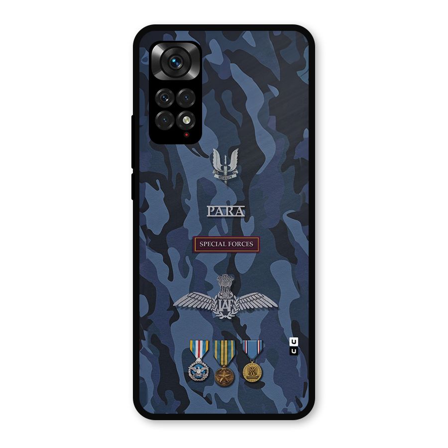 Special Forces Badge Metal Back Case for Redmi Note 11