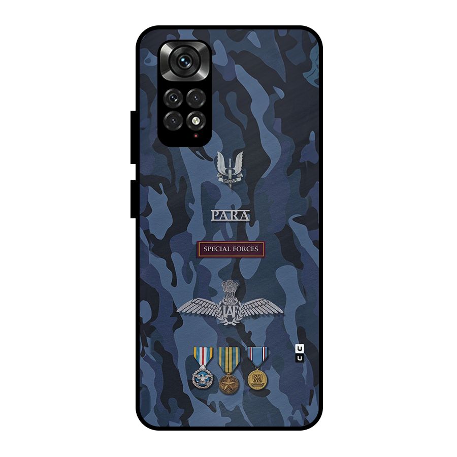 Special Forces Badge Metal Back Case for Redmi Note 11 Pro Plus 5G