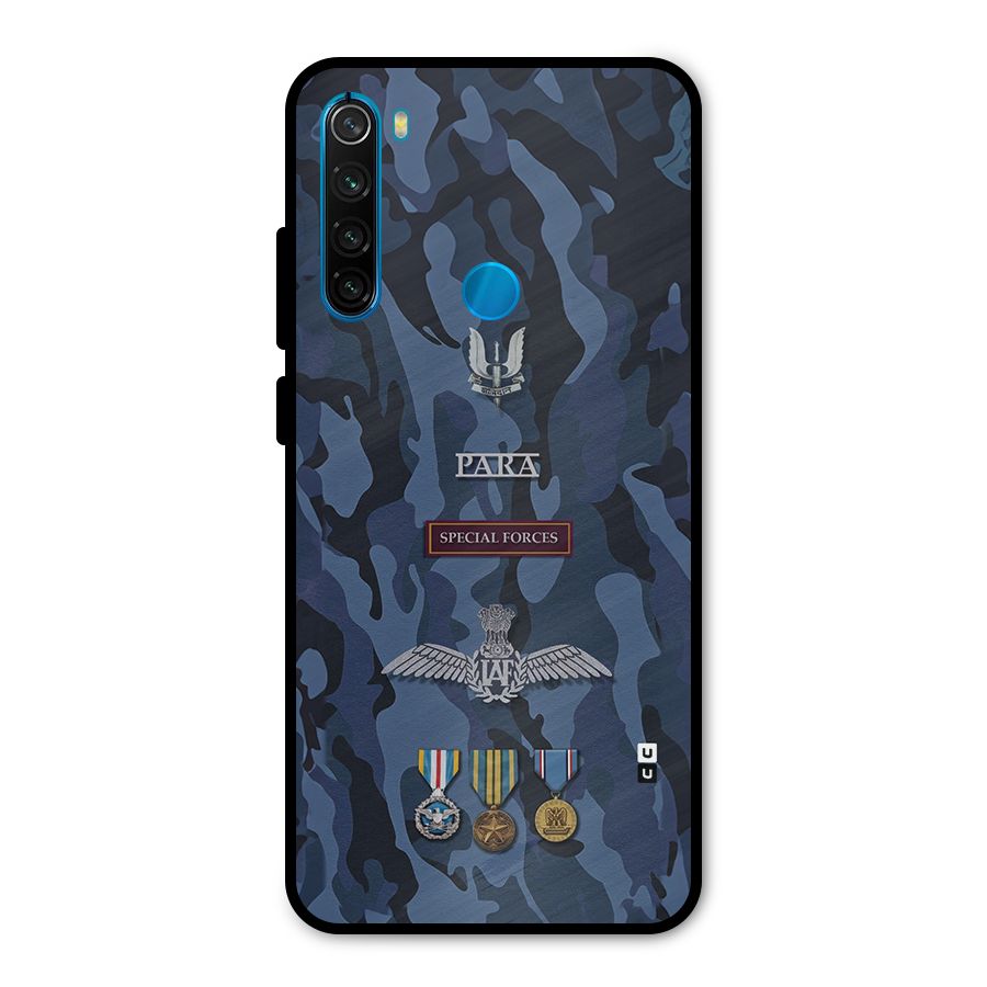 Special Forces Badge Metal Back Case for Redmi Note 8