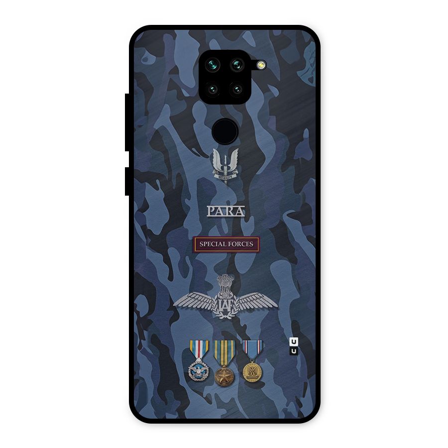Special Forces Badge Metal Back Case for Redmi Note 9