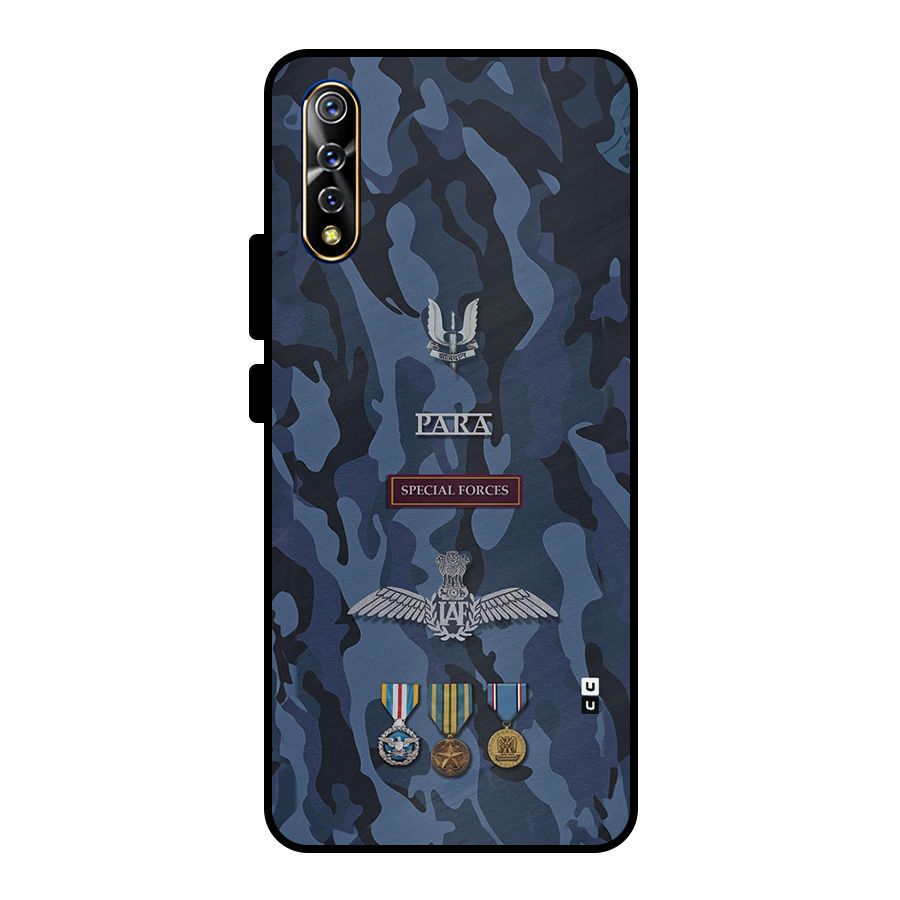 Special Forces Badge Metal Back Case for Vivo S1