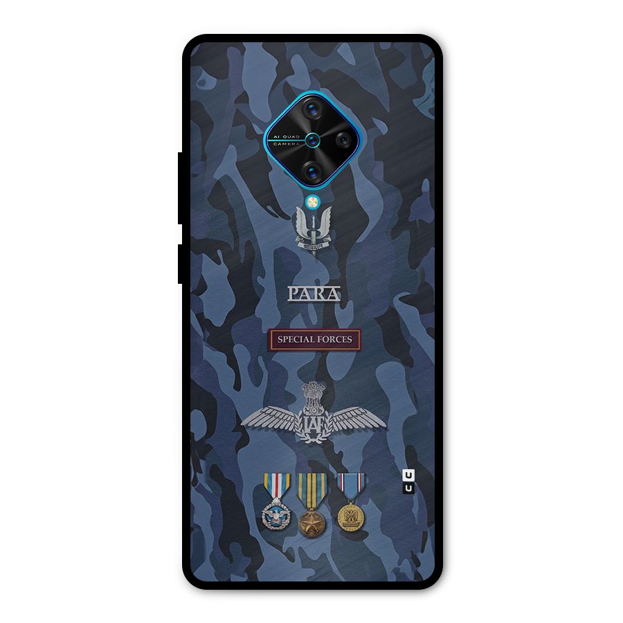 Special Forces Badge Metal Back Case for Vivo S1 Pro