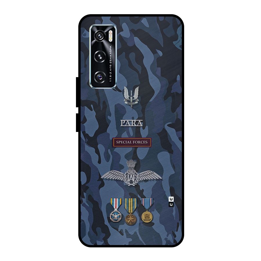 Special Forces Badge Metal Back Case for Vivo V20 SE