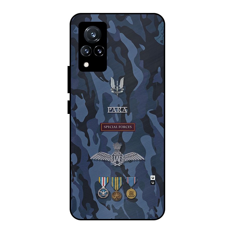 Special Forces Badge Metal Back Case for Vivo V21 5G