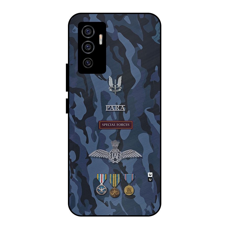 Special Forces Badge Metal Back Case for Vivo V23e