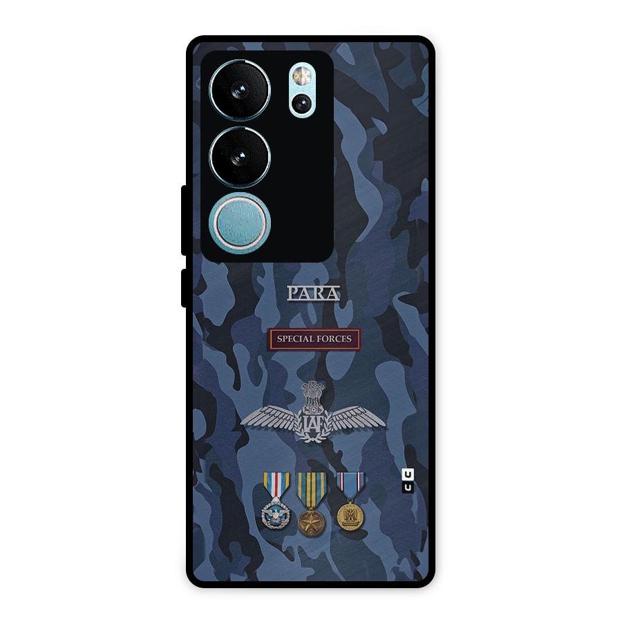 Special Forces Badge Metal Back Case for Vivo V29 Pro