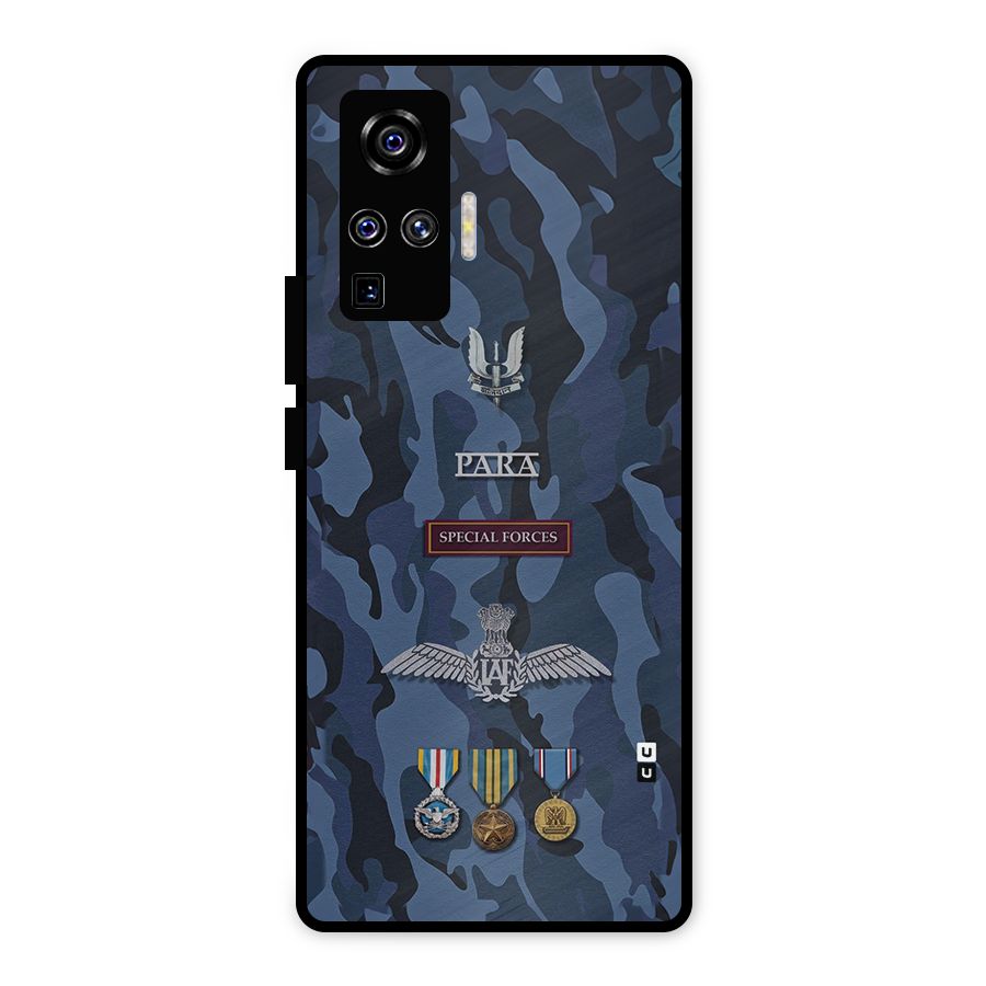 Special Forces Badge Metal Back Case for Vivo X50 Pro