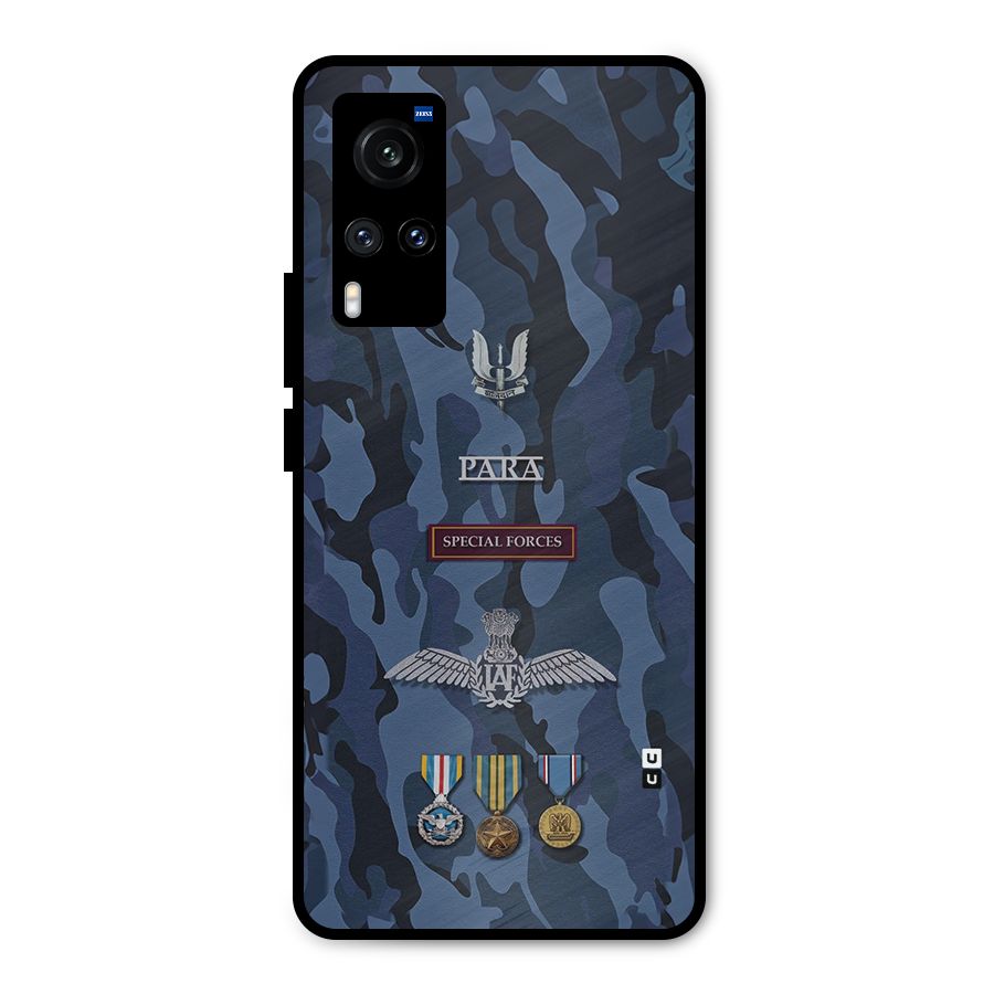 Special Forces Badge Metal Back Case for Vivo X60