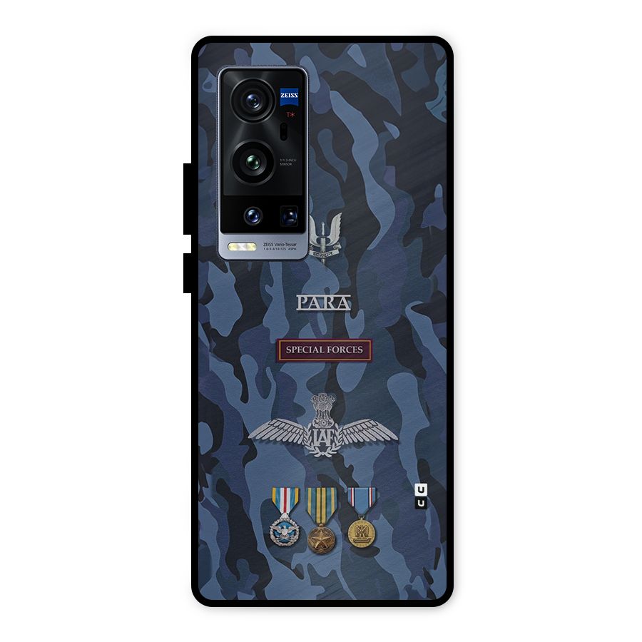 Special Forces Badge Metal Back Case for Vivo X60 Pro Plus