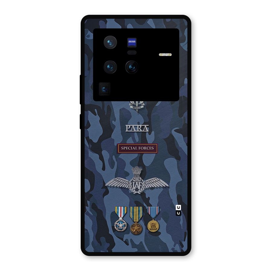 Special Forces Badge Metal Back Case for Vivo X80 Pro