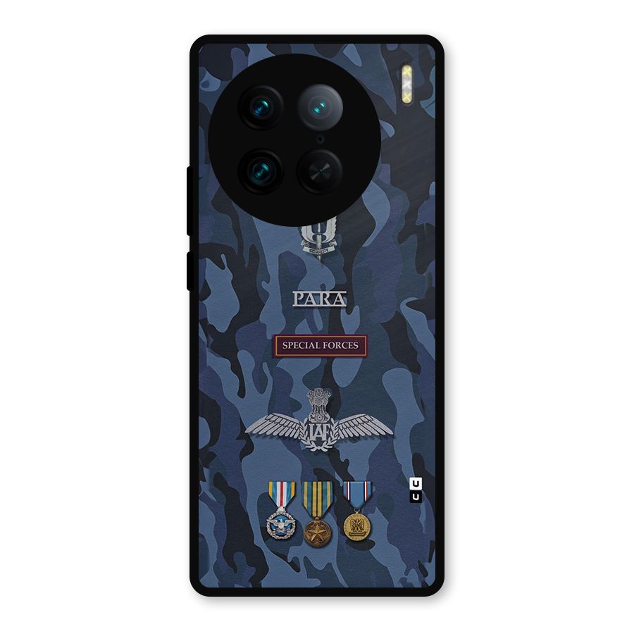 Special Forces Badge Metal Back Case for Vivo X90 Pro