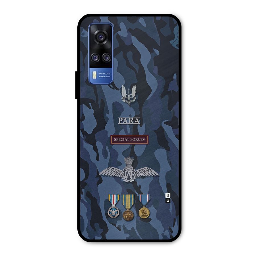 Special Forces Badge Metal Back Case for Vivo Y31