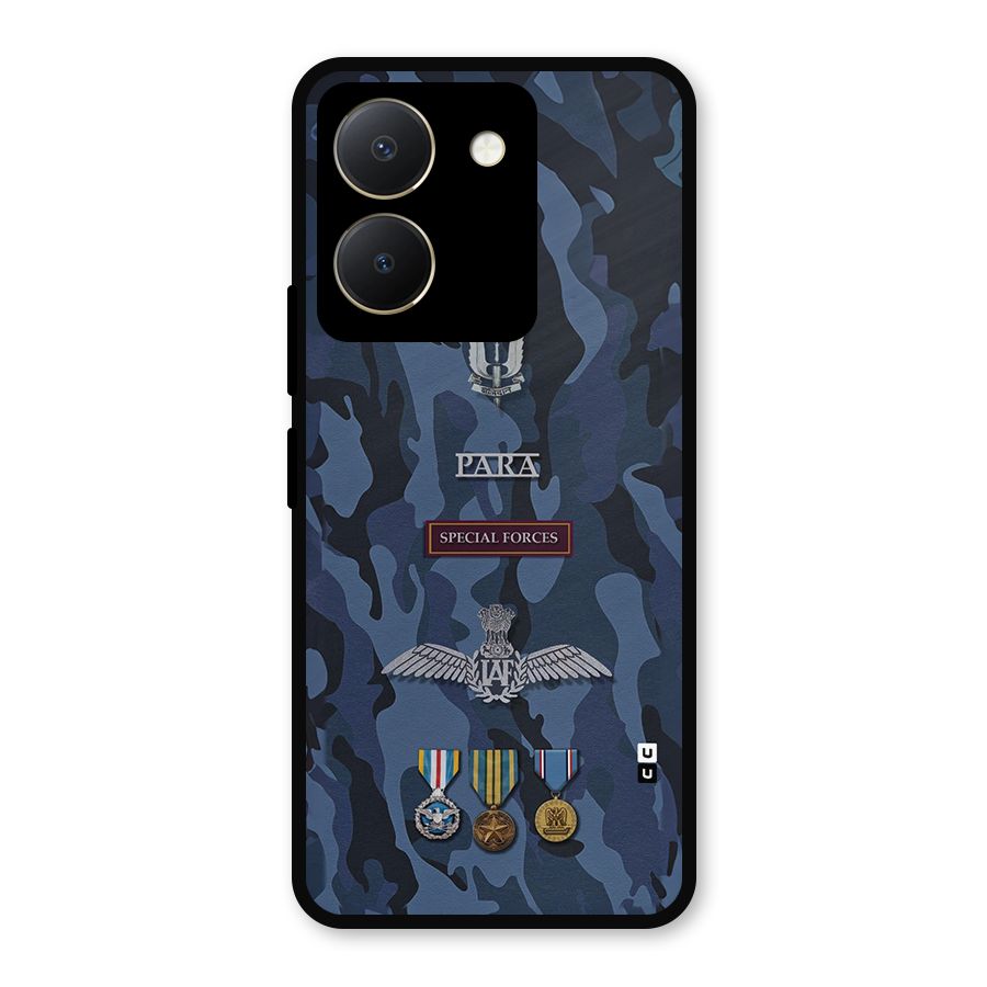 Special Forces Badge Metal Back Case for Vivo Y36