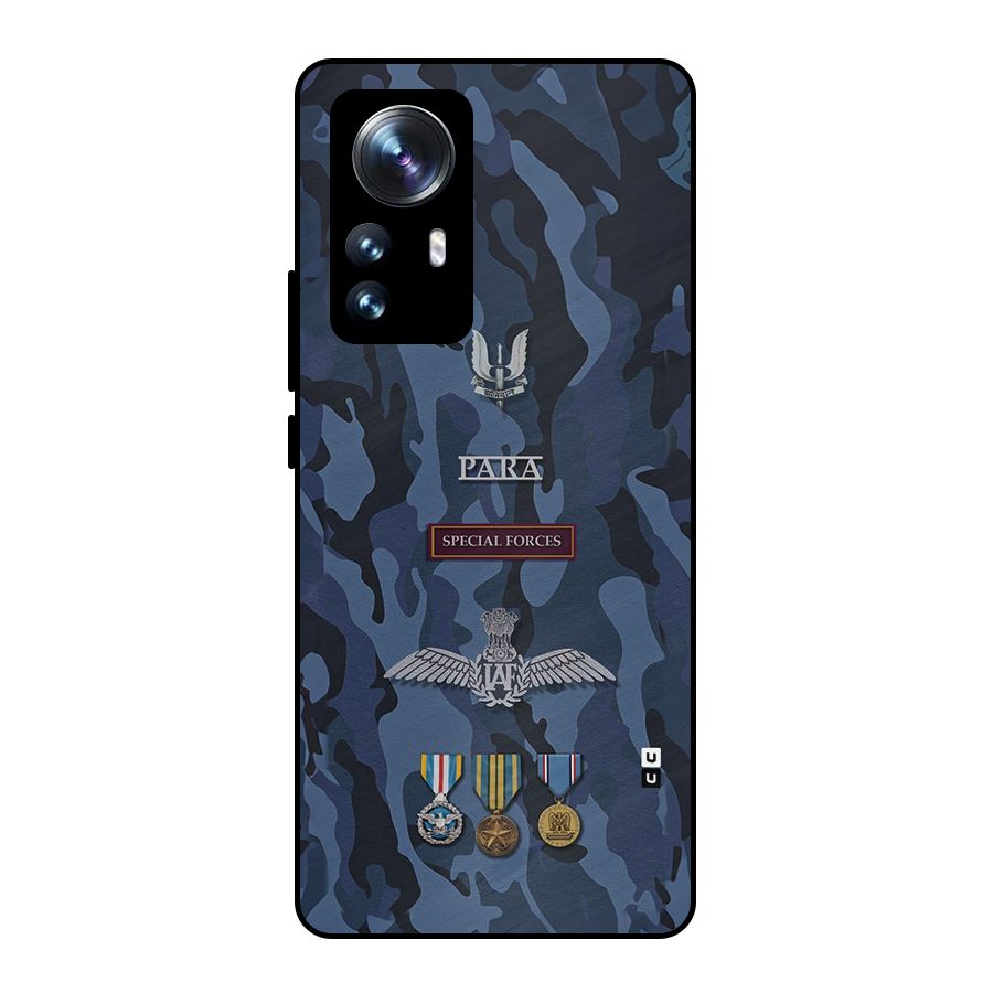 Special Forces Badge Metal Back Case for Xiaomi 12 Pro