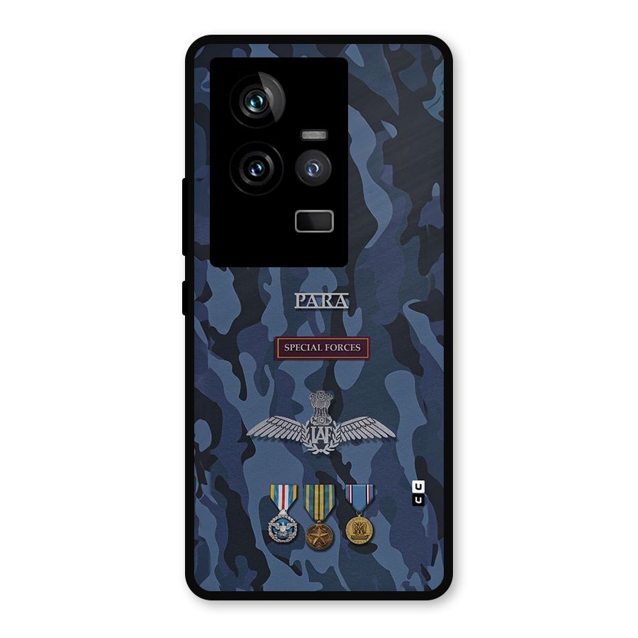 Special Forces Badge Metal Back Case for iQOO 11 5G