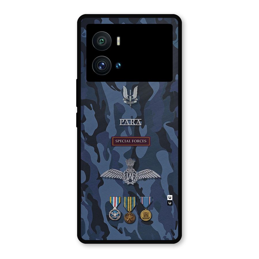Special Forces Badge Metal Back Case for iQOO 9 Pro