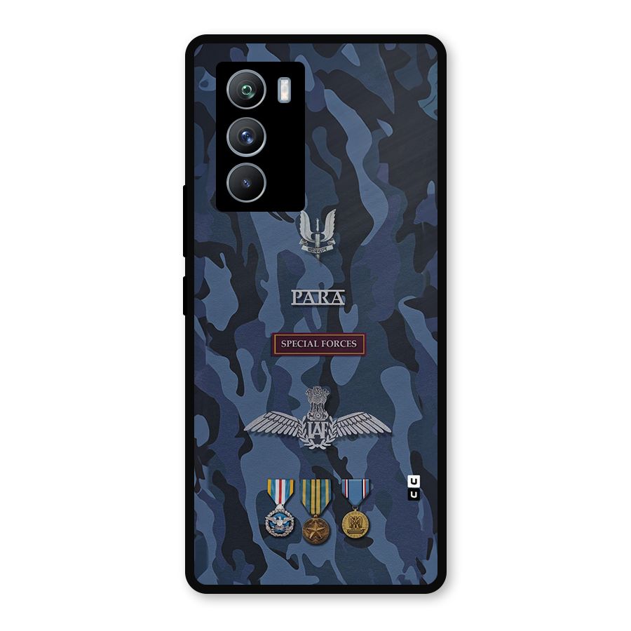 Special Forces Badge Metal Back Case for iQOO 9 SE