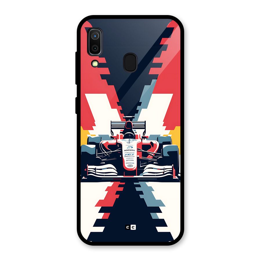 Sports One Glass Back Case for Galaxy A30