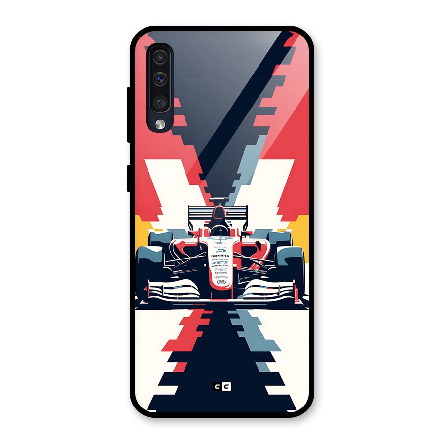 Sports One Glass Back Case for Galaxy A50