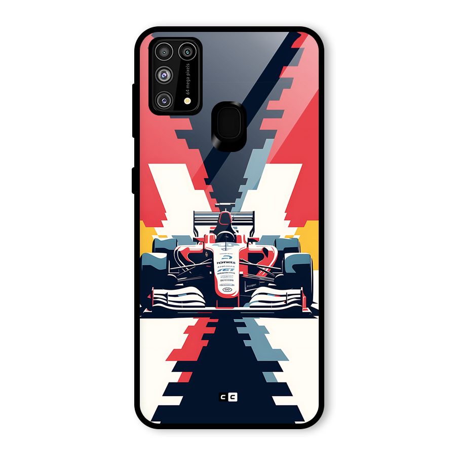 Sports One Glass Back Case for Galaxy F41