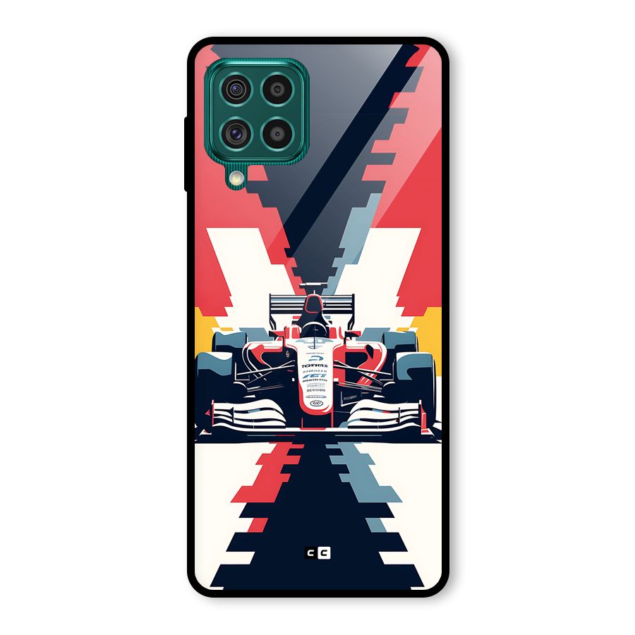 Sports One Glass Back Case for Galaxy F62
