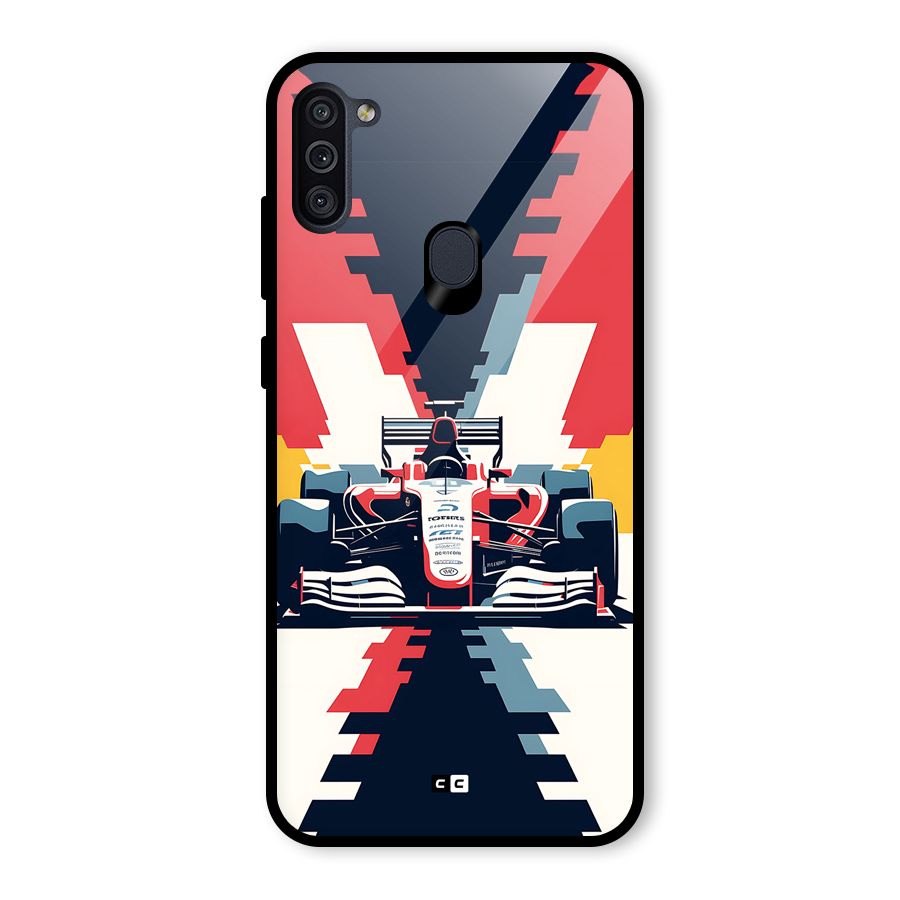 Sports One Glass Back Case for Galaxy M11