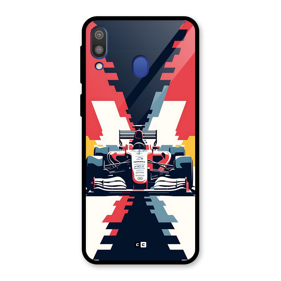 Sports One Glass Back Case for Galaxy M20