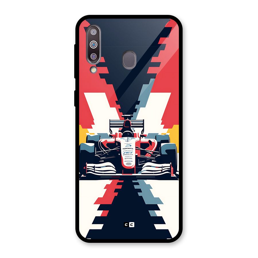 Sports One Glass Back Case for Galaxy M30