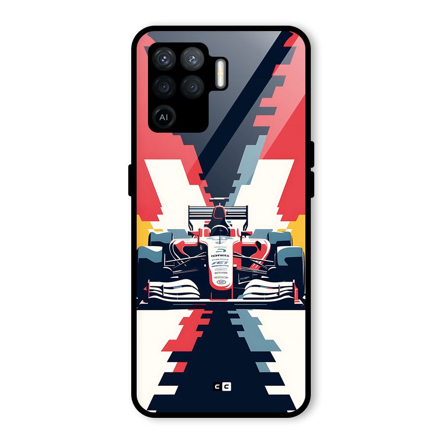 Sports One Glass Back Case for Oppo F19 Pro