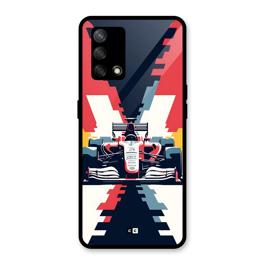 Sports One Glass Back Case for Oppo F19s