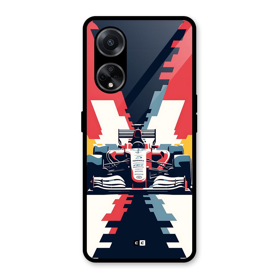 Sports One Glass Back Case for Oppo F23