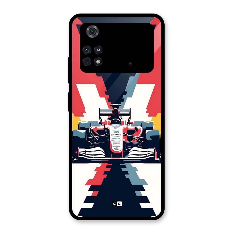 Sports One Glass Back Case for Poco M4 Pro 4G