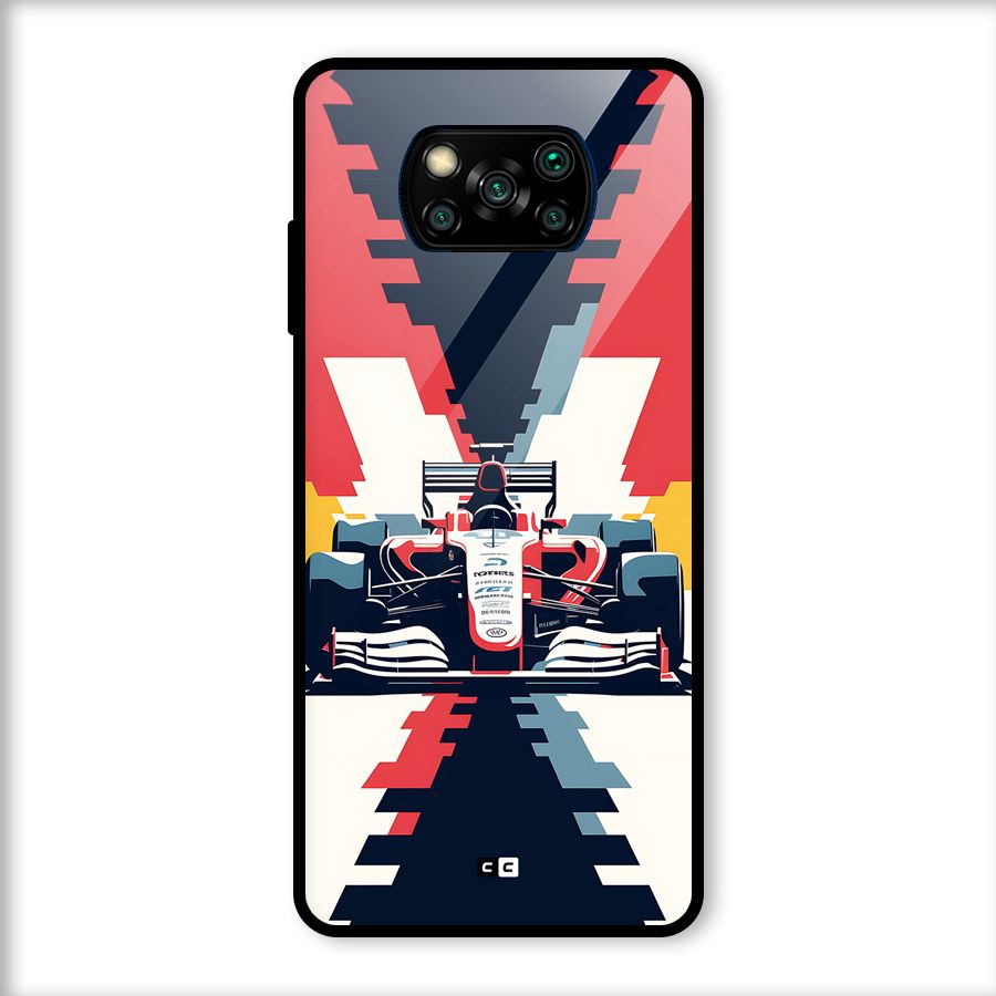 Sports One Glass Back Case for Poco X3