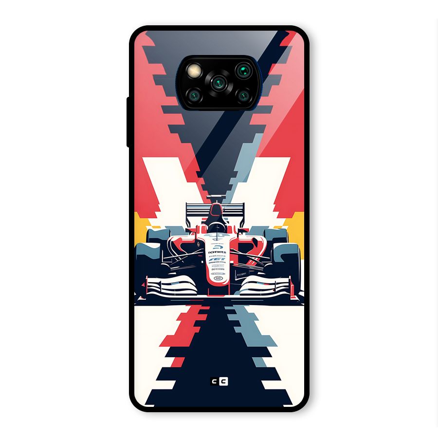 Sports One Glass Back Case for Poco X3 Pro