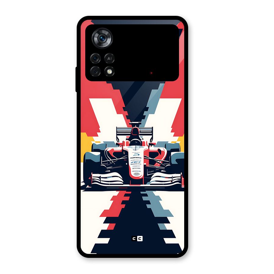 Sports One Glass Back Case for Poco X4 Pro 5G
