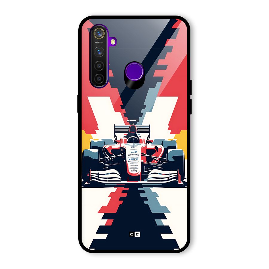 Sports One Glass Back Case for Realme 5 Pro