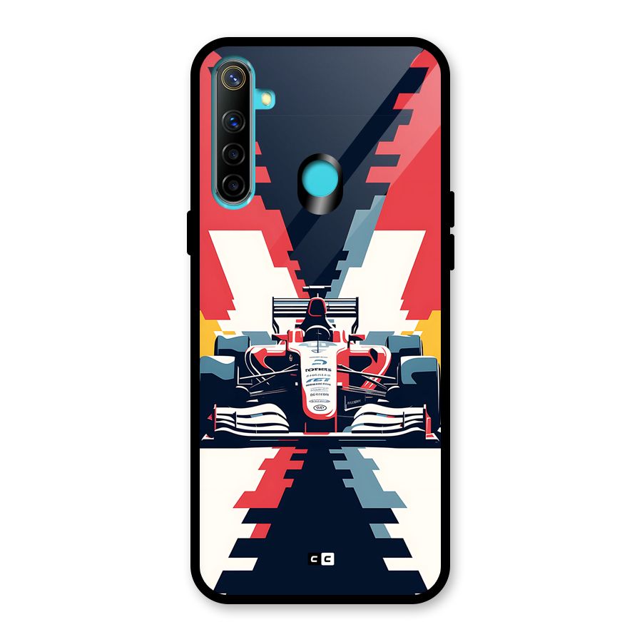Sports One Glass Back Case for Realme 5i