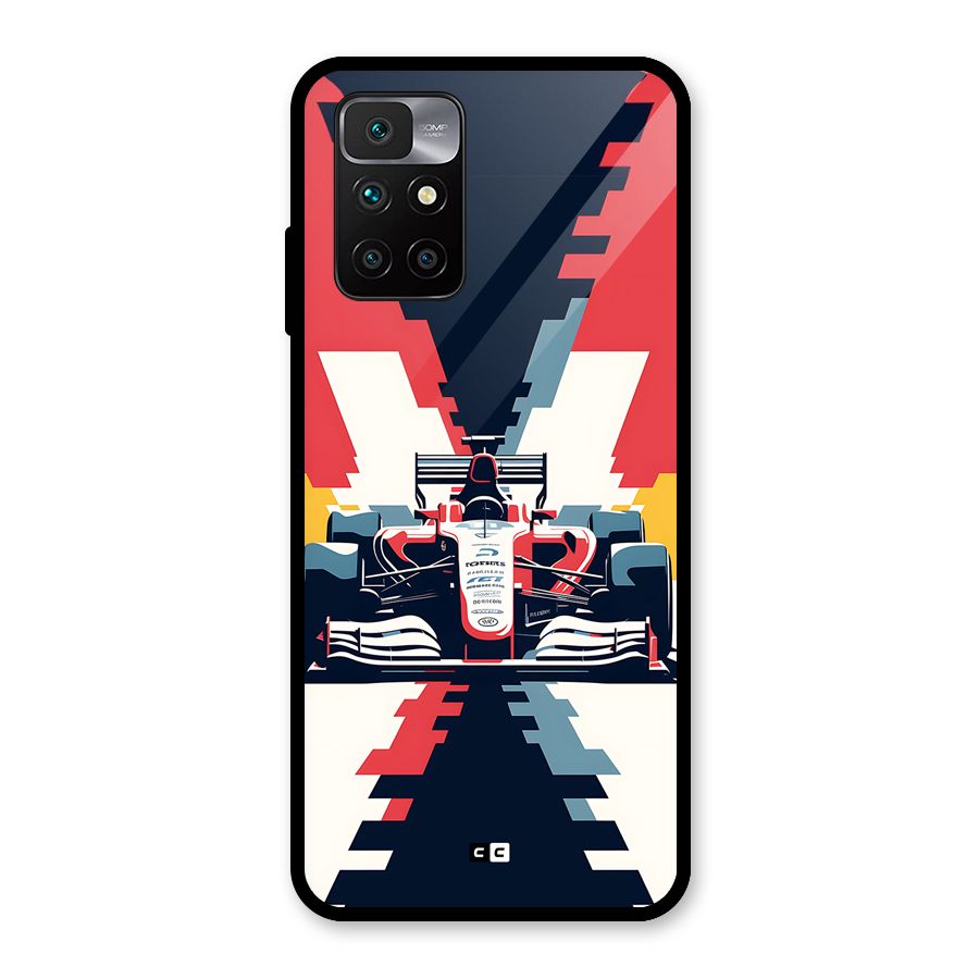 Sports One Glass Back Case for Redmi 10 Prime
